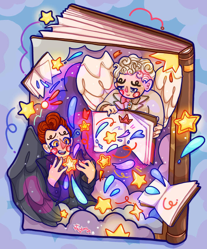 a galaxy between us (Good omens)