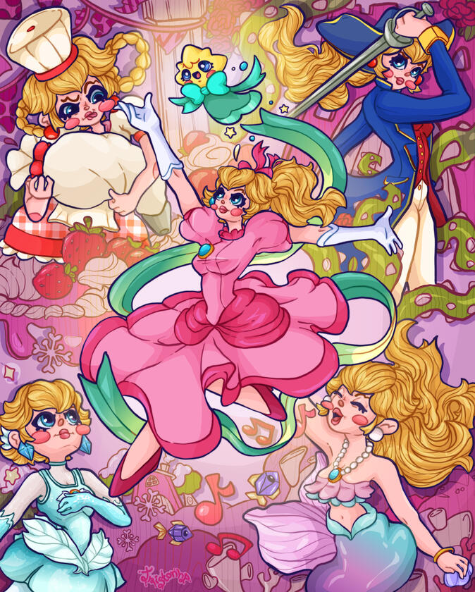 Princess Peach Showtime Print