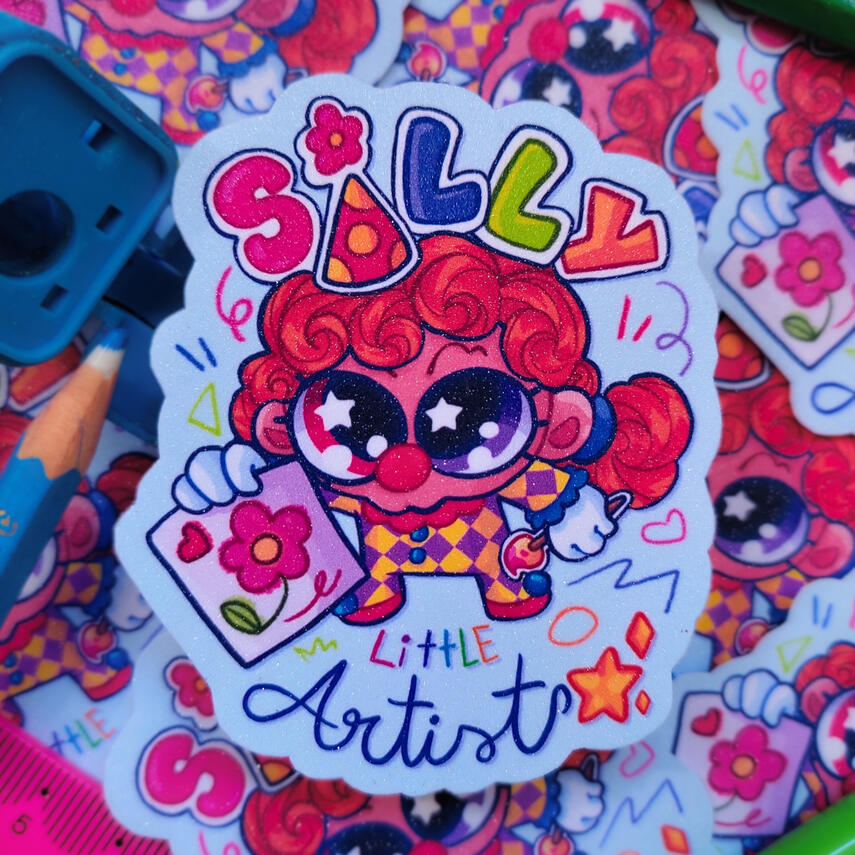 Silly Little Artist Sticker (OC)