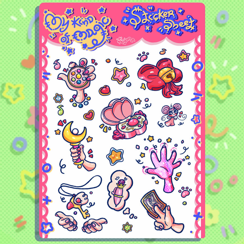 My type of magic sticker sheet
