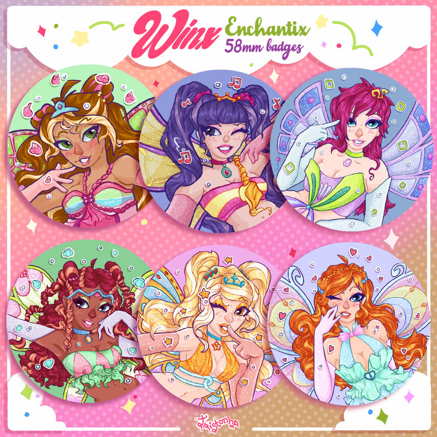 Winx Enchantix Pins