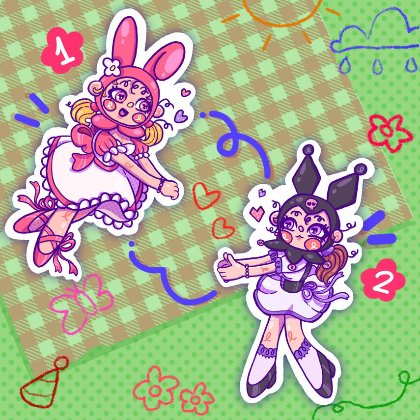 kuromi and my melody Pins