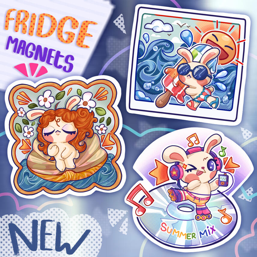 Bun Bun Fridge Magnets